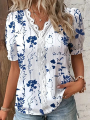 Women's V-Neck Striped Top | OWNLUXE
