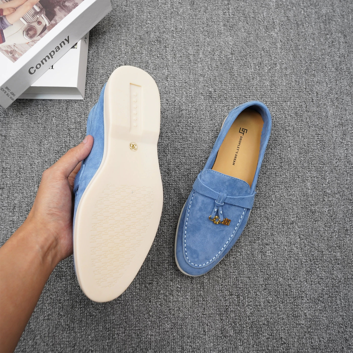 Women's Loafers (Brown & Red) | OWNLUXE