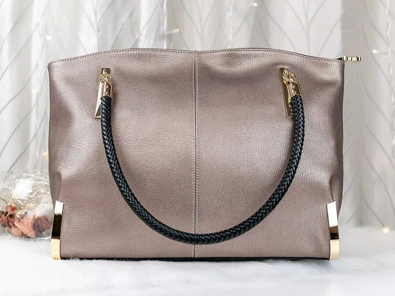 Designer Luxury Large Capacity Zipper Top-Handle Bags