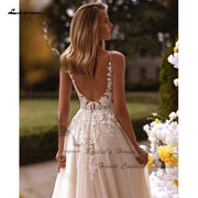Lace Boho Backless V-Neck Dress | OWNLUXE