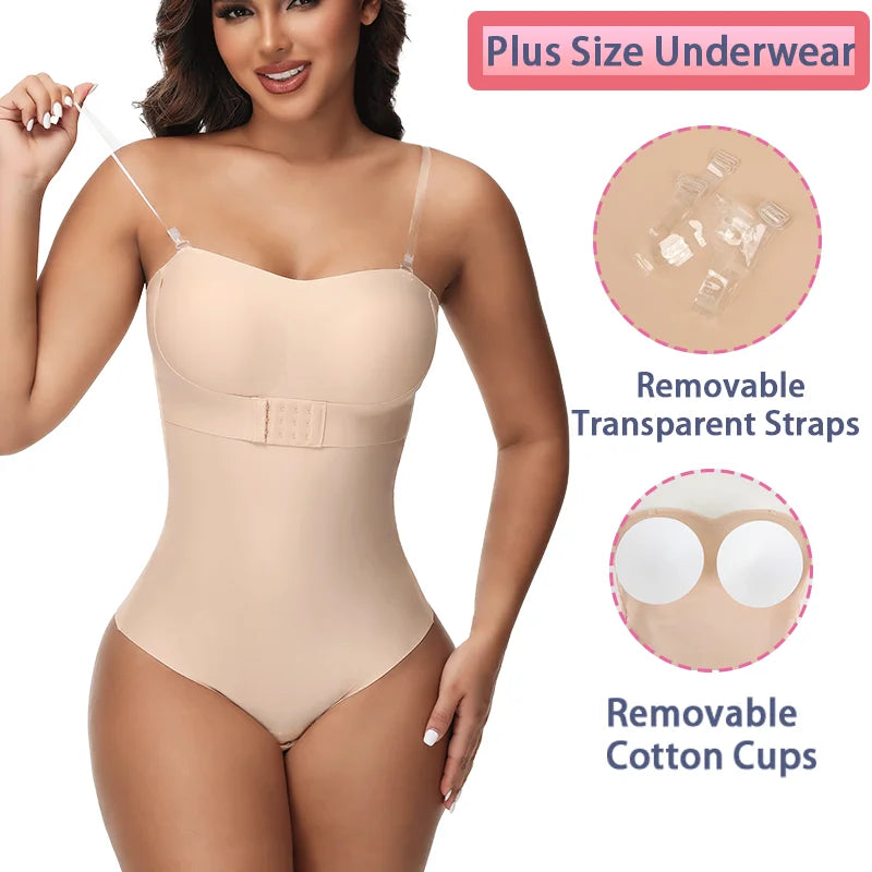 Tummy-Control Thong Front-Closure Briefs | OWNLUXE