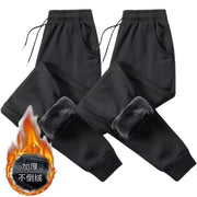 Thickened Lamb Velvet Winter Pants - Fleece Lined Windproof Trousers