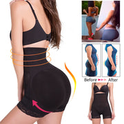 High Waisted Padded Butt Lifter Shapewear - Tummy Control Panty