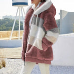 Load image into Gallery viewer, Women&#39;s Plush Hooded Jacket – Warm &amp; Stylish Streetwear for Autumn/Winter
