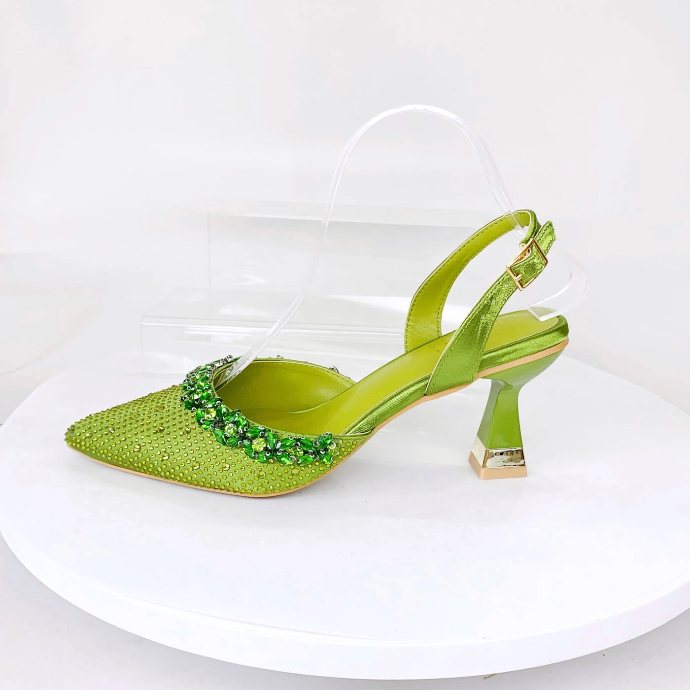 Crystal Sandals and Clutch Bag Set – Rhinestone Party Heels