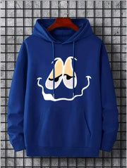 Maple Leaf Canada Print Hoodie - Men's Casual Pullover Sweatshirt