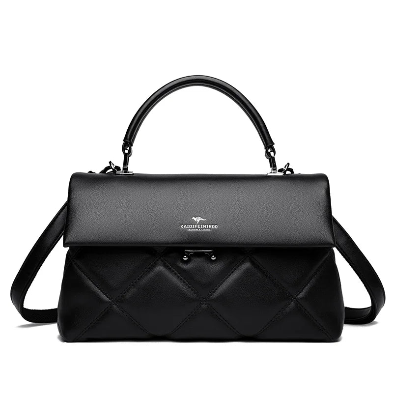 Soft PU Messenger Tote – Lightweight Everyday Shoulder Bag
