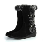 Load image into Gallery viewer, Winter Faux Fur Slip-On Snow Boots | Bottes d’hiver à fourrure synthétique, à enfiler
