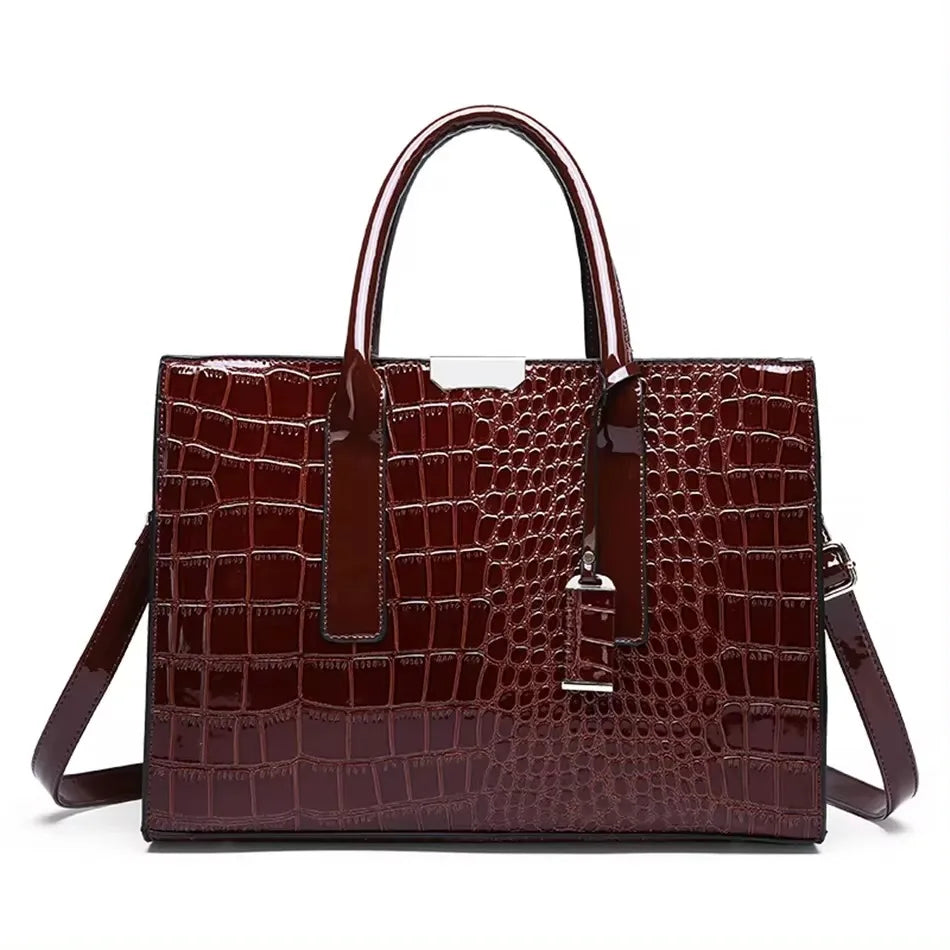 Stylish Patchwork Tote Bag - Soft Microfiber & Chic Sequins