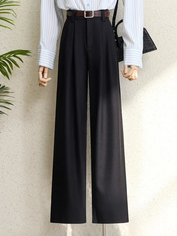 High-Waist Wide-Leg Pocket Pants | OWNLUXE