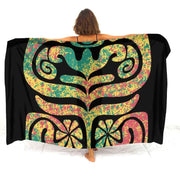 Floral Polynesian Swim Cover-Up | OWNLUXE