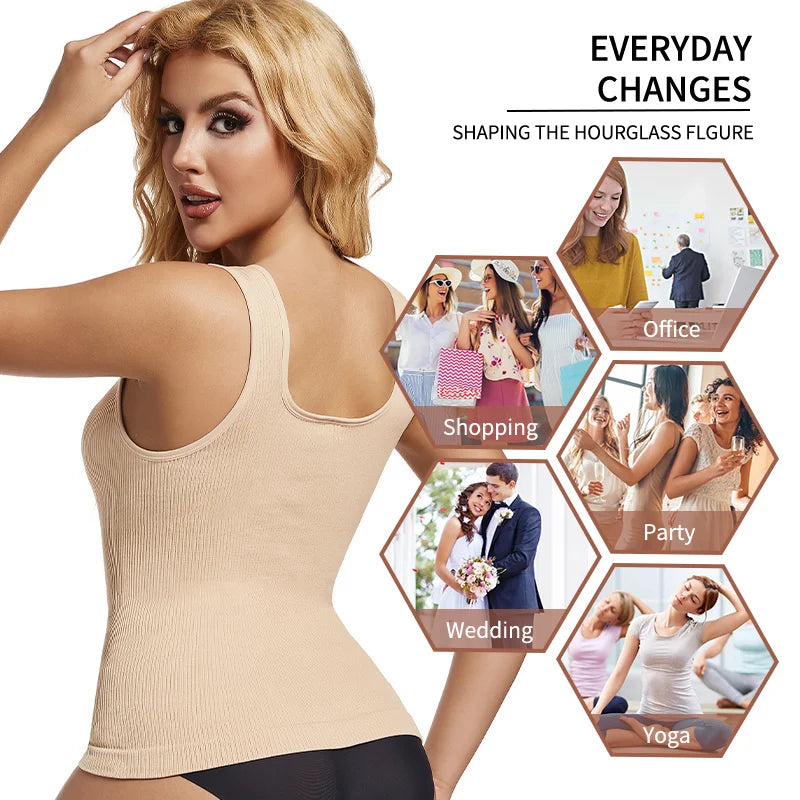 Vest Compression Tummy-Control Seamless Top | OWNLUXE