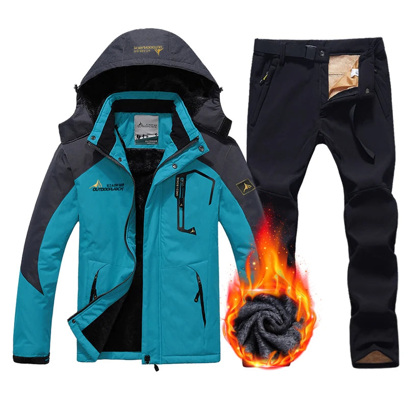 Winter Ski Suit Men Snowboard Fleece Jacket Pants | OWNLUXE