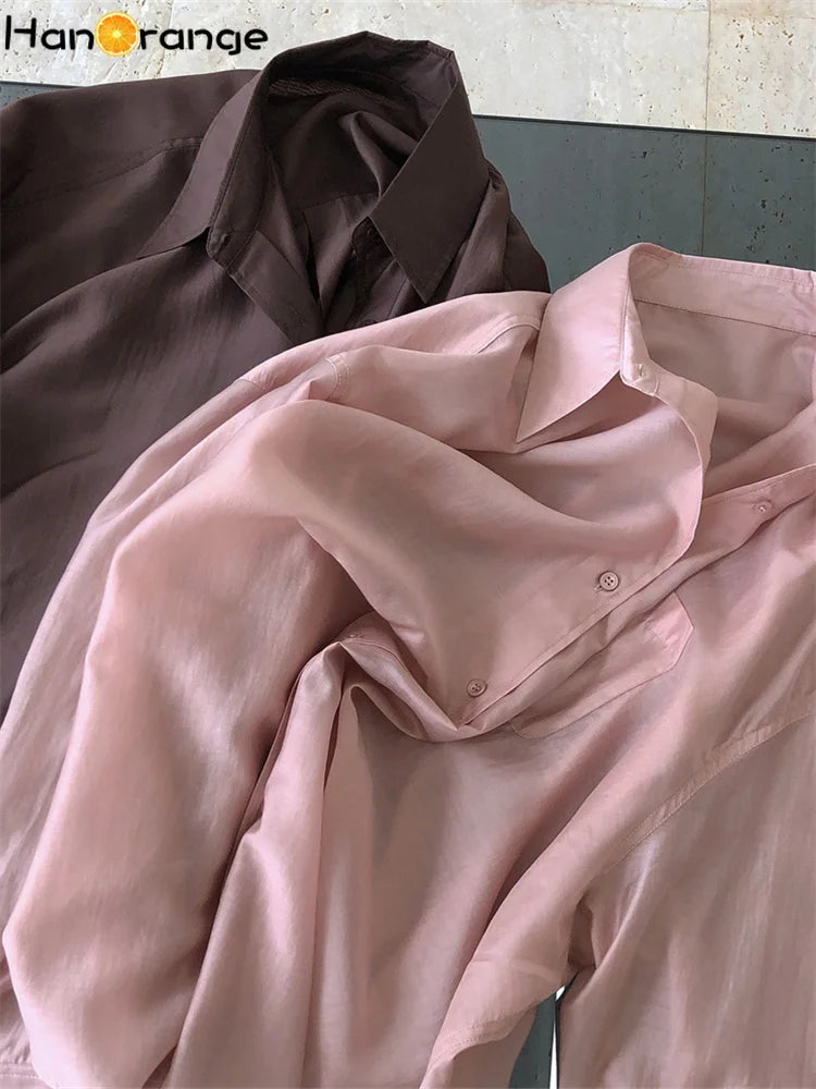 Lyocell Long-Sleeve Blouse | OWNLUXE