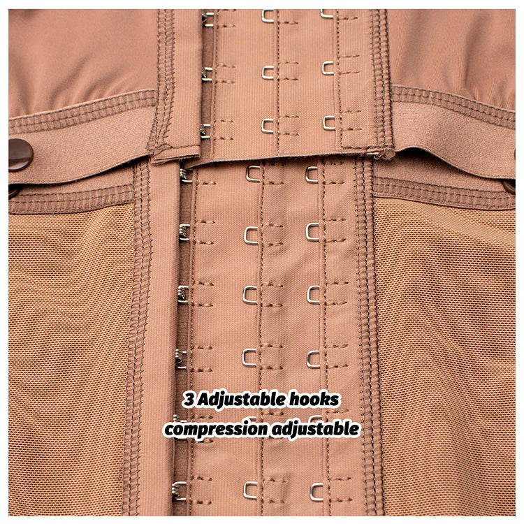 Full Body Colombian Shapewear Bodysuit - High Compression with Arm Slimming