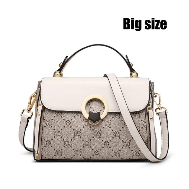 Vintage Signature Plaid Tote Bag - Luxury Shoulder Handbag