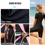 Load image into Gallery viewer, Summer Women Wetsuit Quick Dry One-Piece Swimsuits Sportswear Snorkeling Surfing Clothes Diving Suit Four seasons Workout Set
