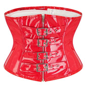 Underbust Extended-Size Shiny Faux Leather Waist Trainer | OWNLUXE