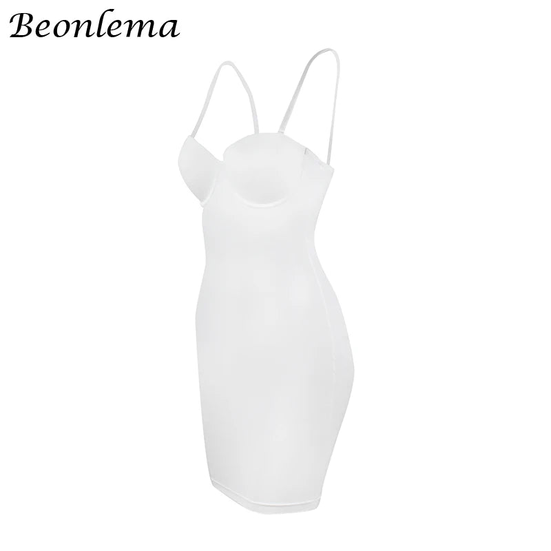 Shapewear Slip Dress with Bra – Tummy Control Body Shaper