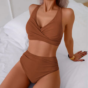 New Sexy Bikinis 2025 Swimsuits Women's Swimwear Push Up Female Beach Swim Wear Bathing Suits High Waist Bikini Set Pool Bather