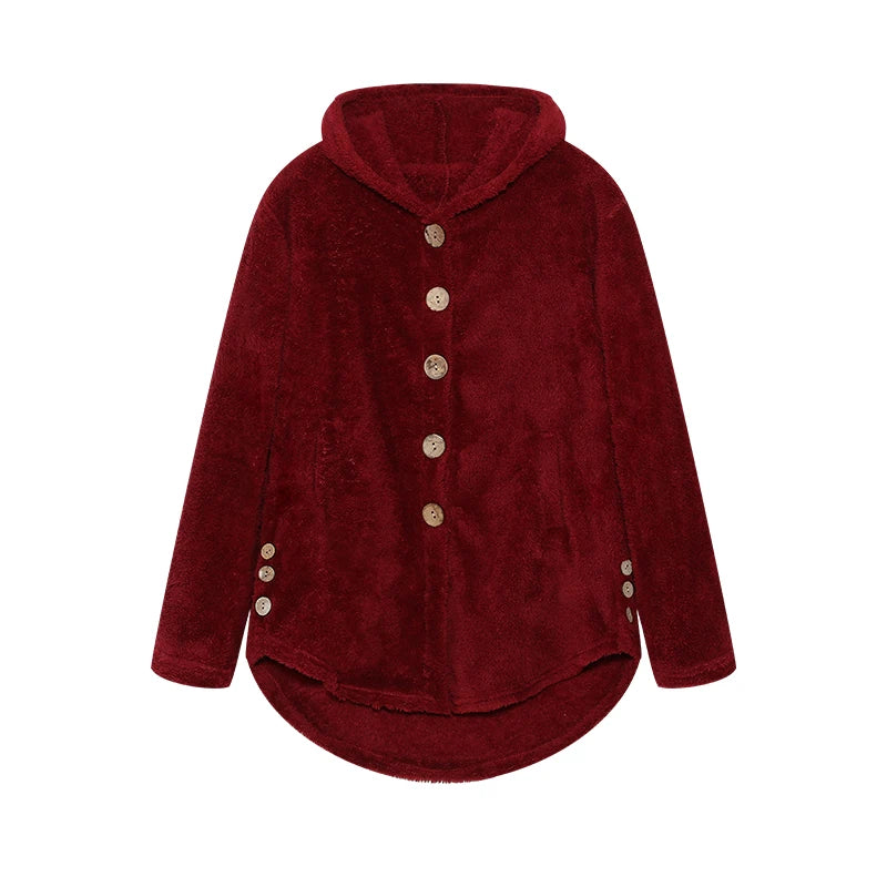 Pleated Printed Long-Sleeve Coat | OWNLUXE