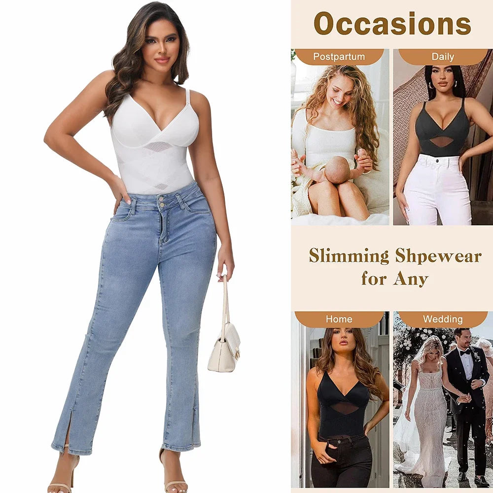 Lace Mesh Bodysuit Shapewear | OWNLUXE