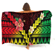 Floral Polynesian Swim Cover-Up | OWNLUXE