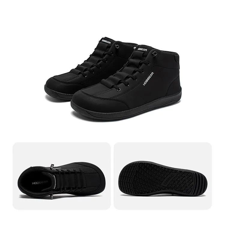 Mid-Top Barefoot Ankle Boots – Wide Toe Minimalist Sneakers