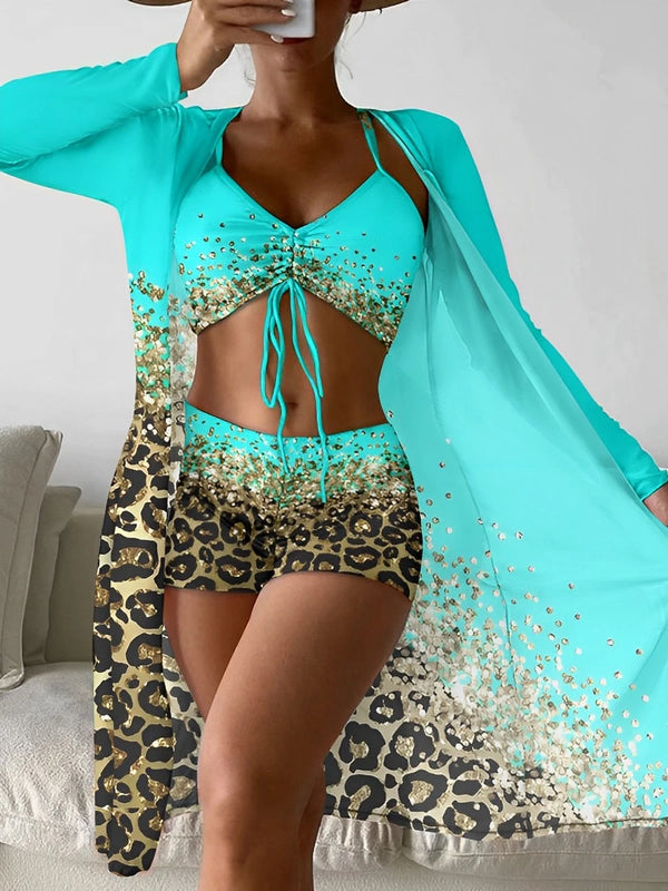 High-Waist Printed Bikini Set – Shop at OWNLUXE