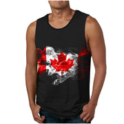 Canada Flag 3D Gym Tank Top – Quick-Dry Fitness Vest