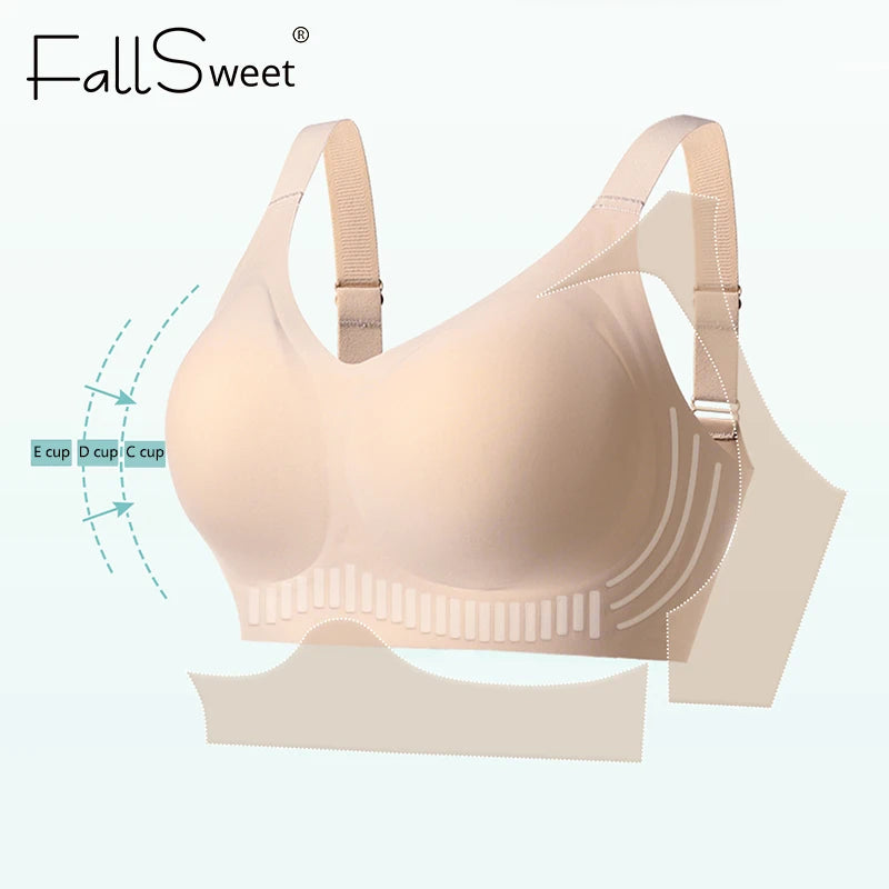 Women's Breathable Seamless Push-Up Bra (Beige) | OWNLUXE