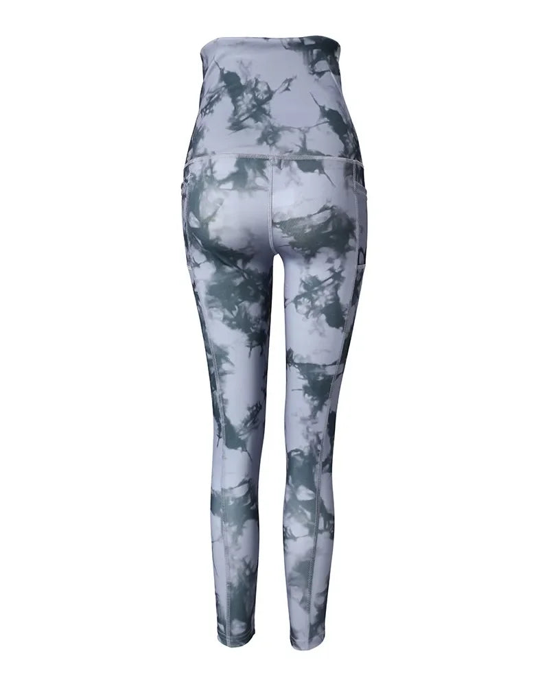 Women’s High-Waist Printed Leggings – Ankle-Length Comfort