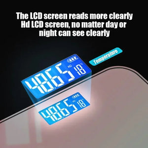 📏 Smart Glass Weight Scale – LCD Display & Precision Tracking | Balance électronique en verre – Écran LCD et suivi précis