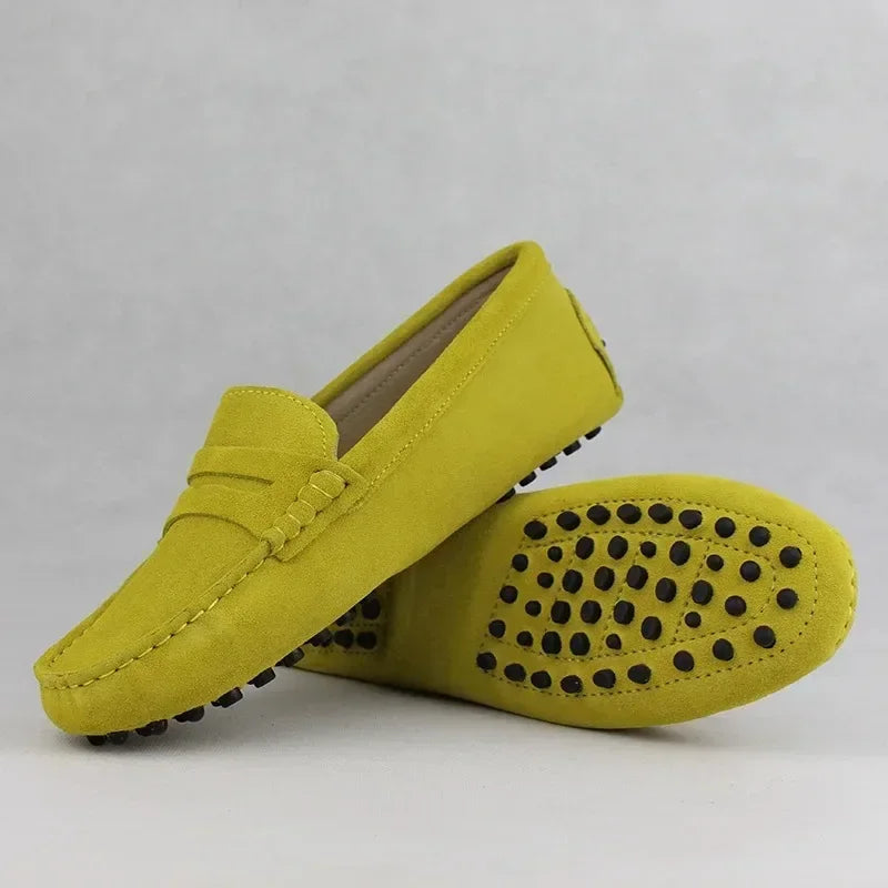 Women's Leather Loafers (Light Grey) – Shop at OWNLUXE