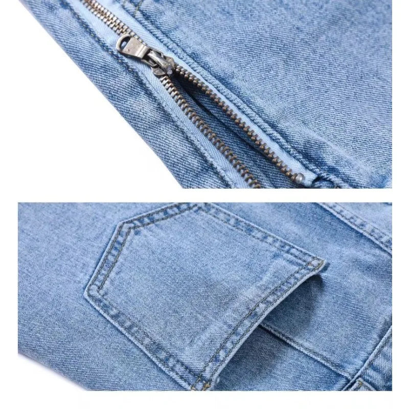 Women's High-Waist Wide Leg Denim Shorts Korean | OWNLUXE