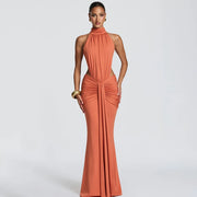 Backless Bodycon Turtleneck Dress | OWNLUXE