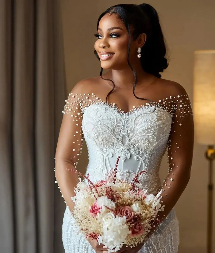 Long-Sleeve Lace Customized Mermaid Accessory | OWNLUXE