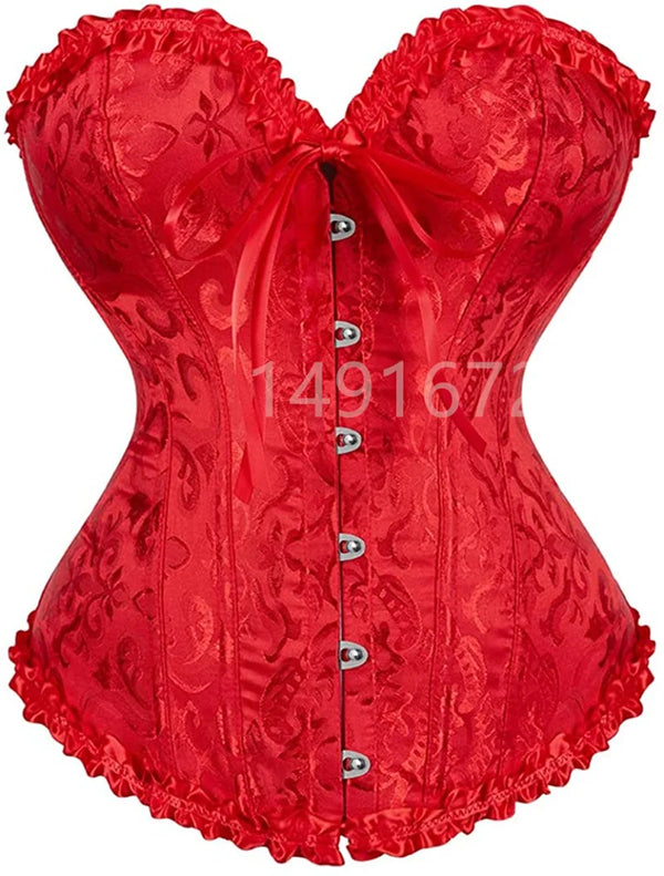 Plus Size Vintage Lace-Up Waist Trainer Corset | OWNLUXE