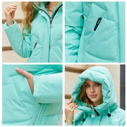 Women's Hooded Puffer Jacket (Black) | OWNLUXE