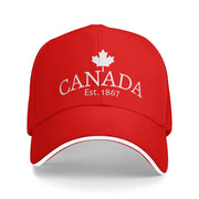 Canada Est. 1867 Maple Leaf Baseball Cap – Unisex Snapback Trucker Hat | OWNLUXE