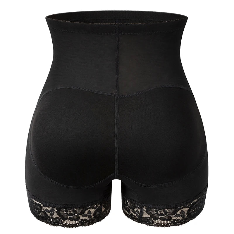 High Waisted Padded Butt Lifter Shapewear - Tummy Control Panty