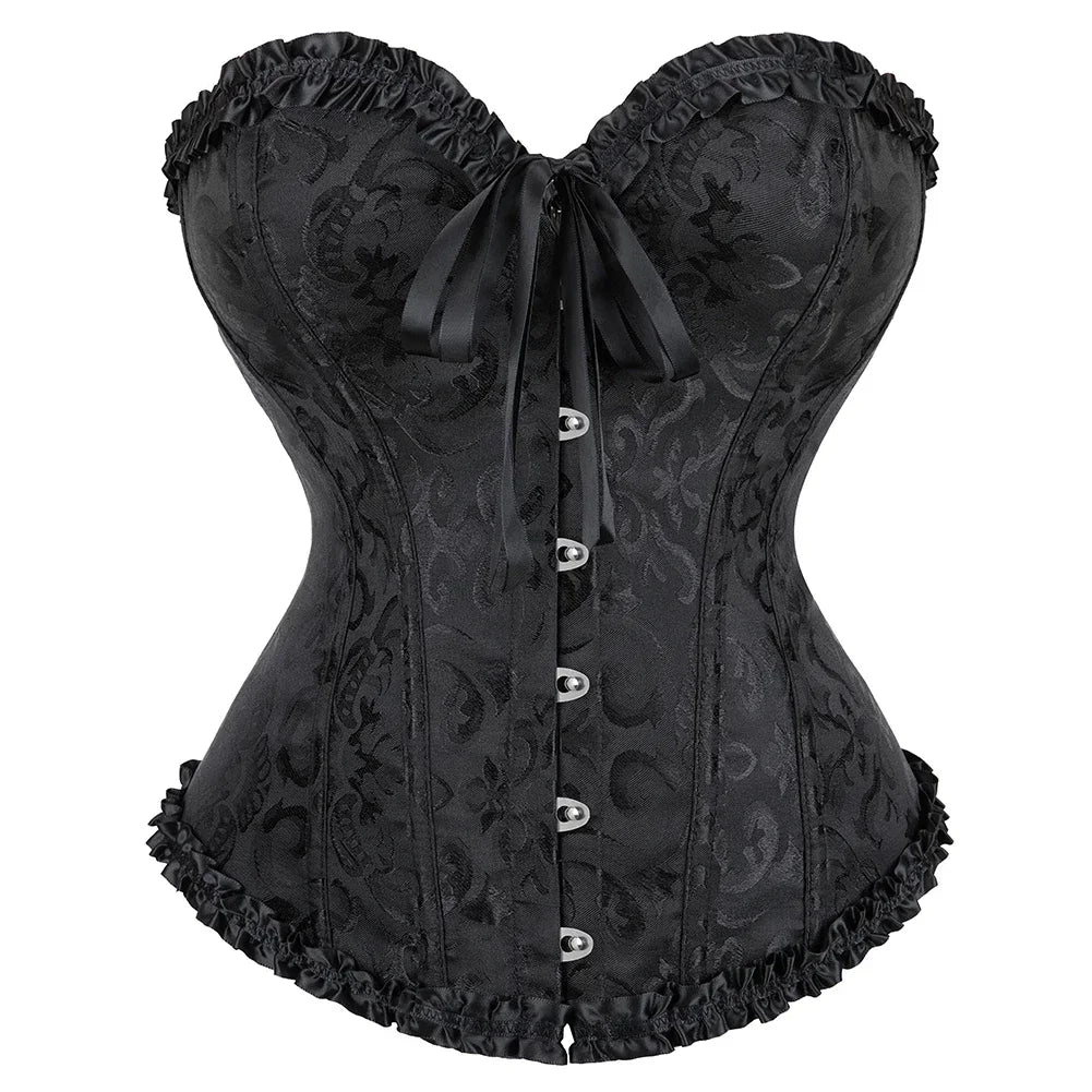 Victorian Lace-Up Corset Bustier | OWNLUXE