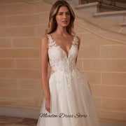 V-Neck A-Line Dress | OWNLUXE