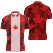 Maple Leaf Flag Polo Shirt For Men's Clothing Canada T-Shirt | OWNLUXE