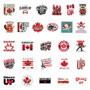 Elbows Up Canada Stickers - 54pc Waterproof Set