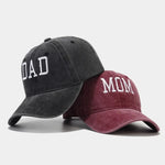 Load image into Gallery viewer, Mom and Dad letter embroidered baseball cap washed retro duckbill cap Father&#39;s Day Mother&#39;s Day best gift
