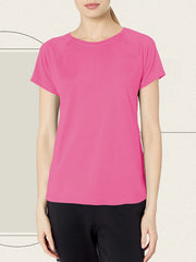 Women's Short Sleeve Round Neck T-Shirt (Black) | OWNLUXE