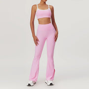 Seamless Strappy Yoga Sports Bra - Breathable Quick-Dry Workout Bra