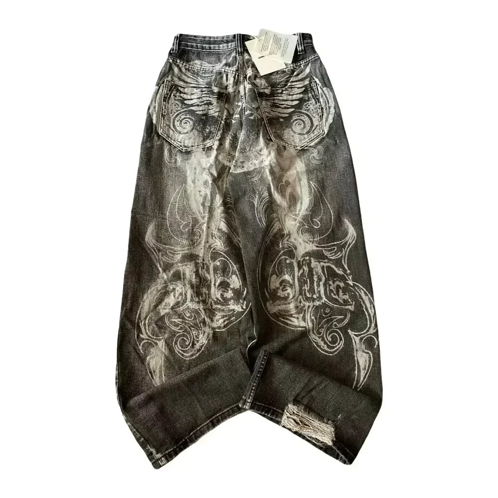 2026 American Trend Straight Jeans - Hip Hop Wide Leg Unisex