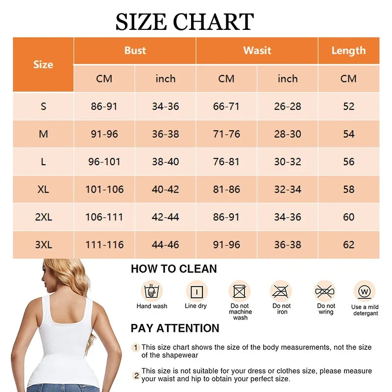 Tummy Control Tank Top Shapewear Seamless Compression Cami